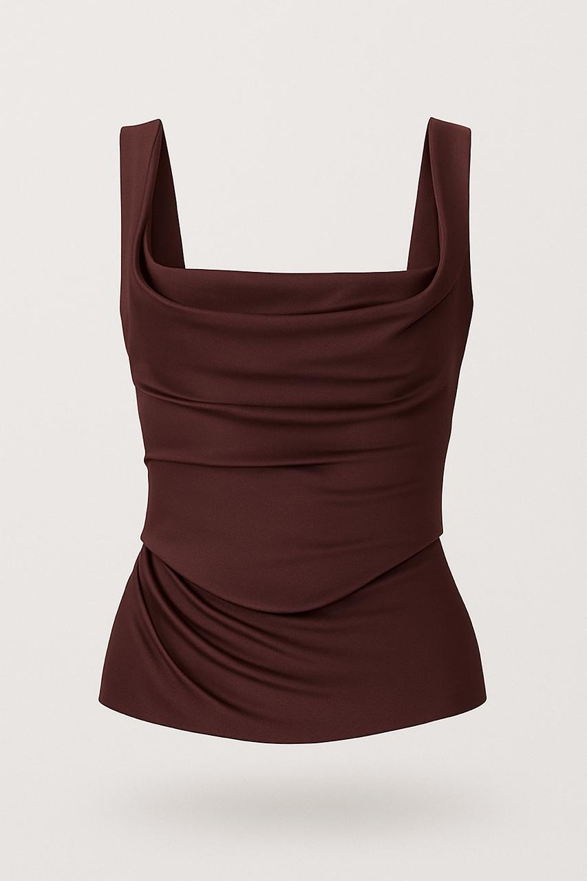 Chocolate Draped Tank Top