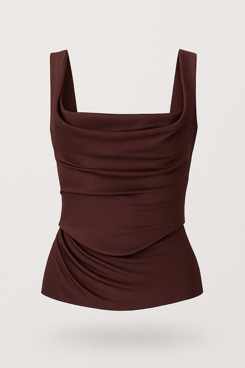 Chocolate Draped Tank Top