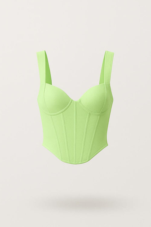 Neon Green Corset Top